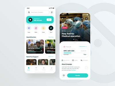 Social Crowdfunding App - UI UX clean design community crowdfunding design app exploration figma graphic design mobile app mobile design ui uidesign uiux