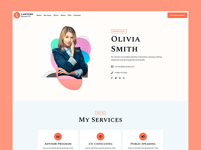 Lawyers - Resume/CV Site Design advocate attorney attorney theme business consulting consulting theme corporate finance landing page lawyer lawyer theme legal legal advice portfolio resume resume theme services showcase theme wordpress