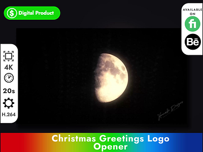 🎄 4K Christmas / New Year Logo Intro - Greetings Card 🎉 3d after effects animation card christmas clouds commercial corporate greetings holidays intro jingle logo motion opener snow star video winter