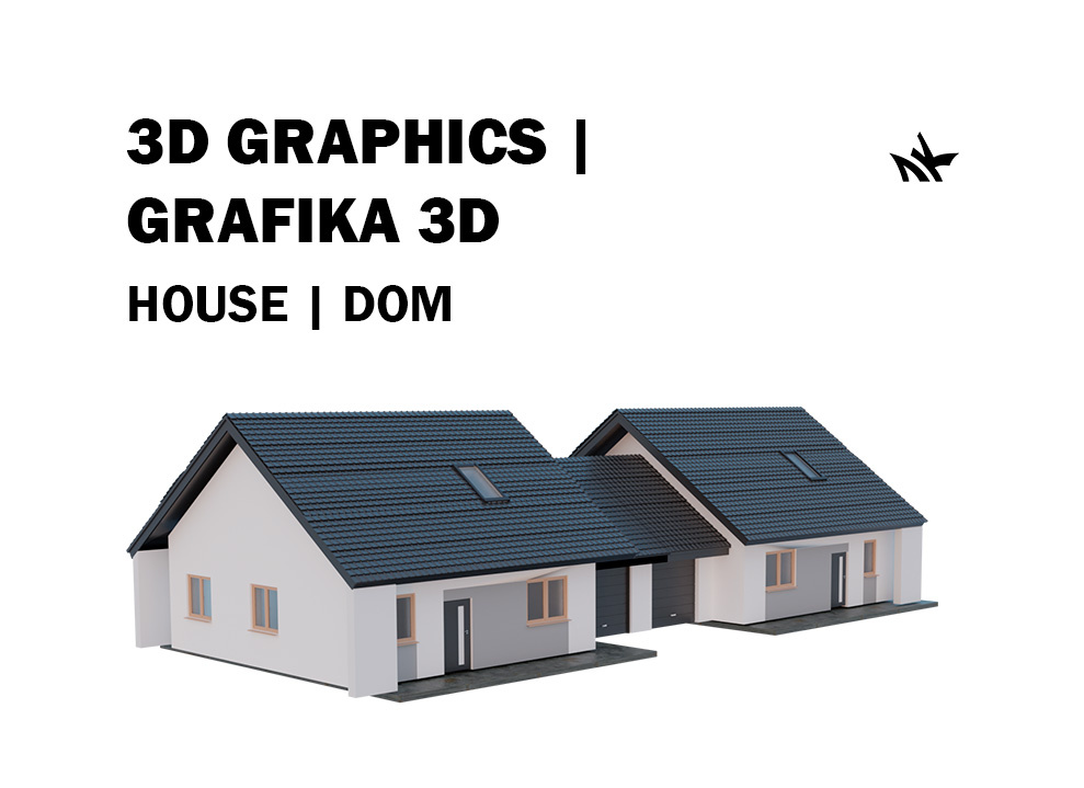 3D House / Dom 3d blender design graphic design illustration interior design