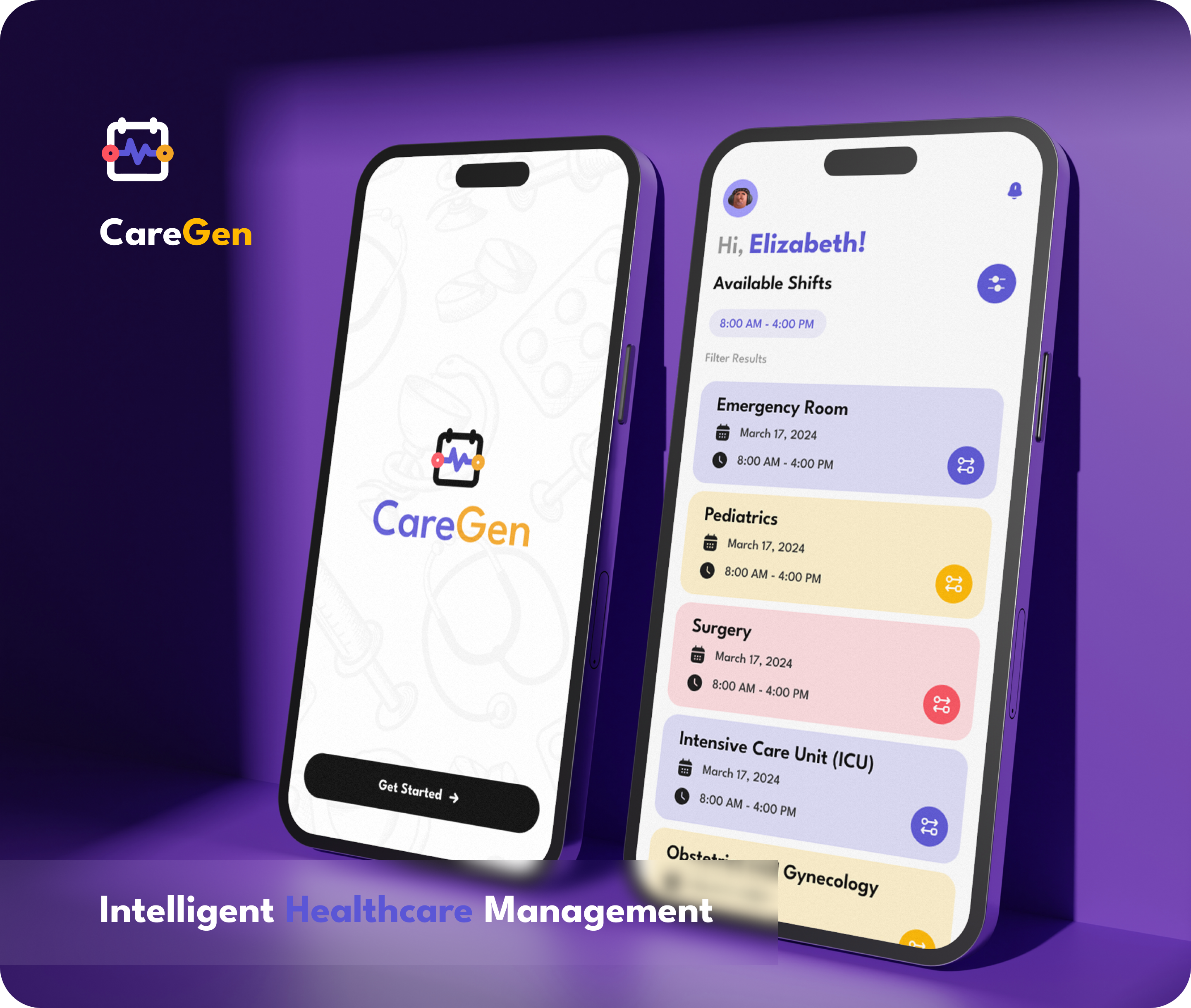 CareGen: AI-powered SaaS platform for Healthcare sector ai design app appdesign branding caregen case study design designinspiration logo typography ui uiux ux