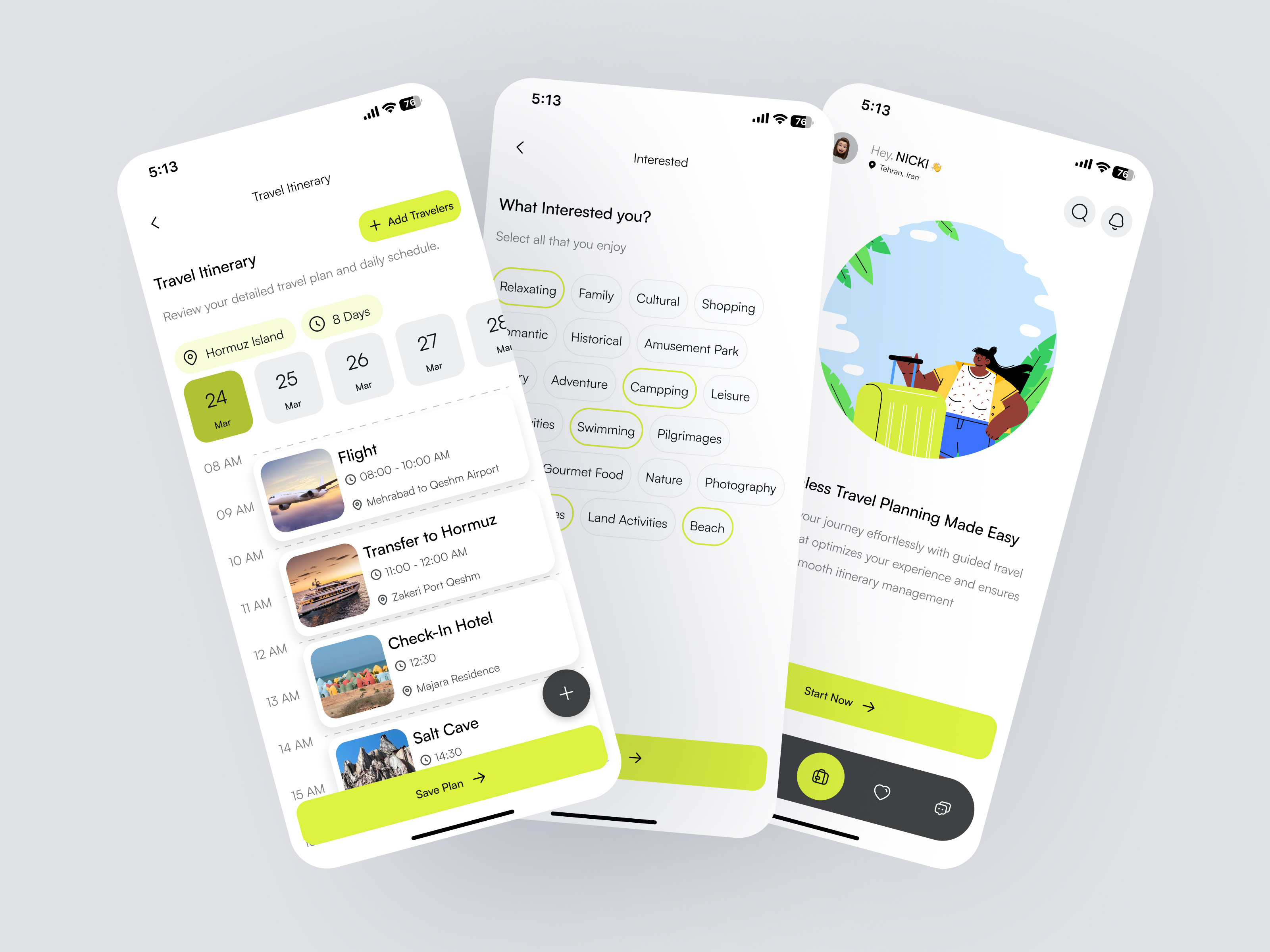 TripUp - Travel Plan Mobile App app design mobile product design travel travel app travel plan trip ui ux