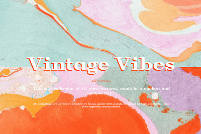 Vintage Vibes Textures color colorful design experimental paint paper postcard vintage texture vintage vibes textures wallpaper