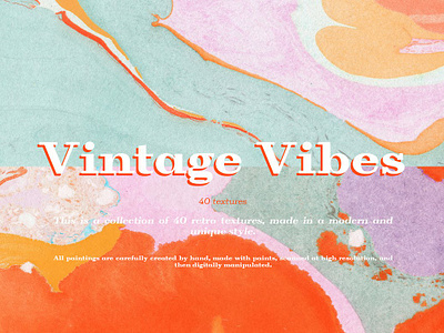 Vintage Vibes Textures color colorful design experimental paint paper postcard vintage texture vintage vibes textures wallpaper