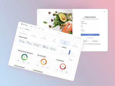 NutriPlanner app 🥦 adaptive app applocation design desktop nutrition planner ui uiux ux web webapp webapplication webdesign