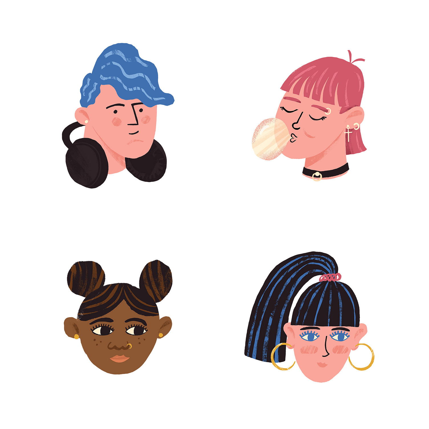 Characters by Ekaterina Vasina on Dribbble