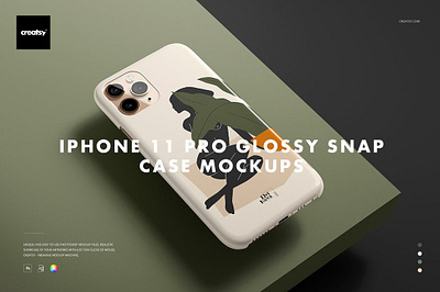 iPhone 11 Pro Glossy Case Mockup Set creatsy custom customizable design etsy personalized printable printed printing shop sublimated sublimation