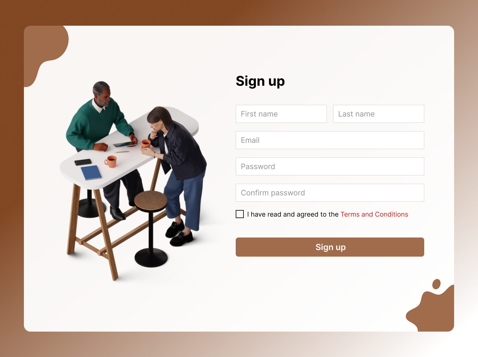 Daily UI #001 - Sign up Page by Abdelrahman Walid on Dribbble