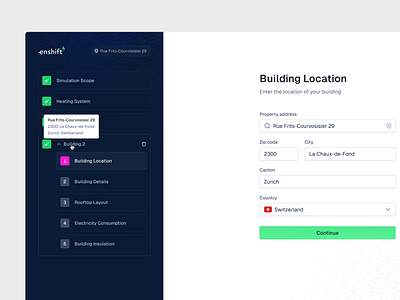 Solar Planning platform - Onboarding app b2b dashboard green onboarding pink renewable saas sign up solar ux