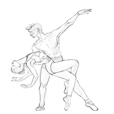 ballet couple graphic design motion graphics