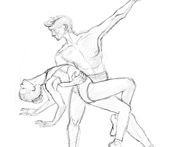 ballet couple graphic design motion graphics