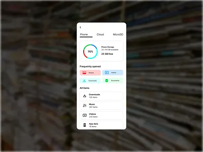 File manager app | Daily UI challenge #76 app file manager file manager app mobile design ui ui design