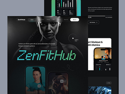 🏋️‍♀️ Your Ultimate Fitness Assistant: Discover Our Website UI
