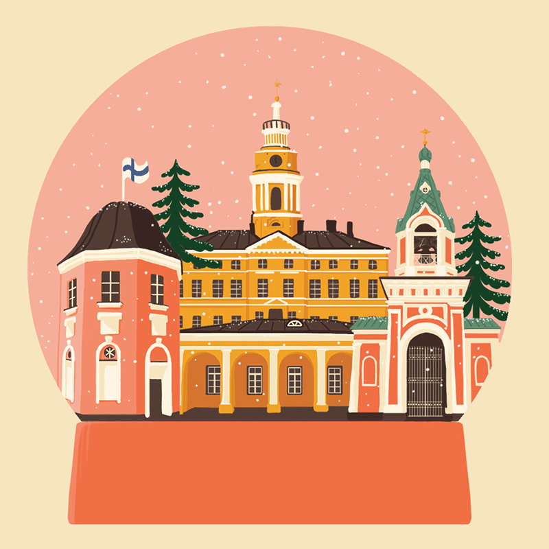 Hamina Town's Christmas GIF animation gif graphic design illustration