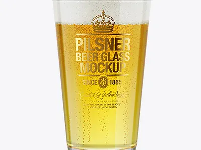 Free Download PSD Pilsner Beer Glass Mockup free mockup psd mockup designs