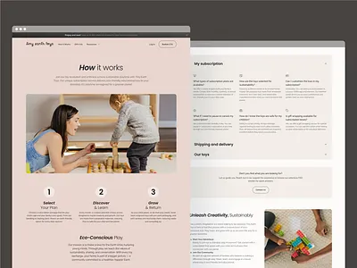 Kid Toy eCom website revamp ux ui design