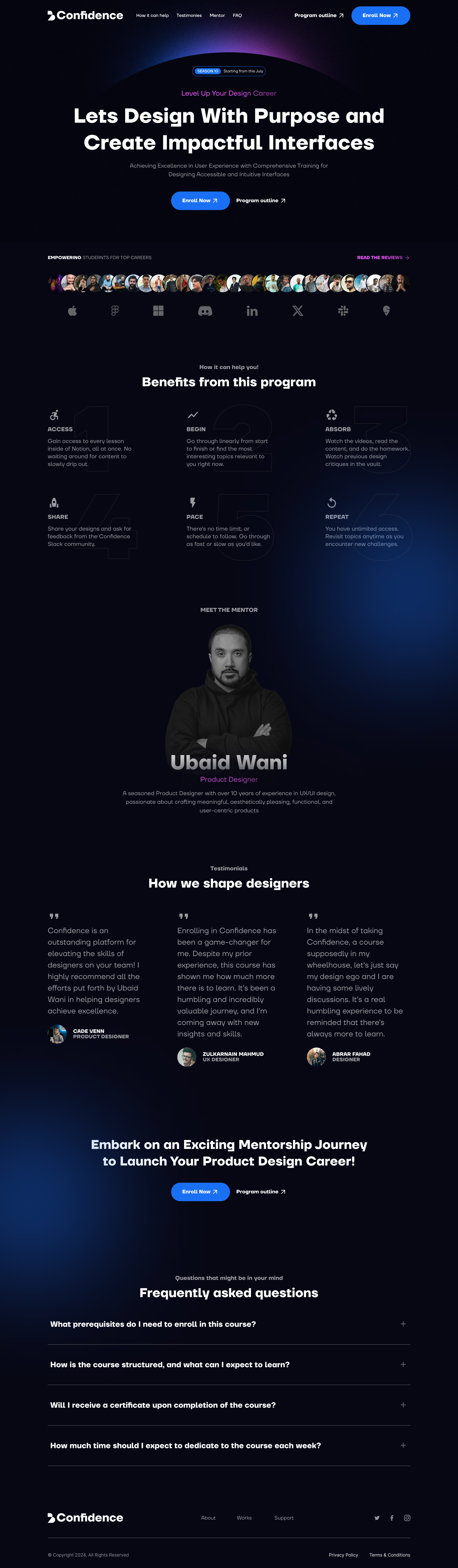 Example of Saa S Landing Page Design Figma