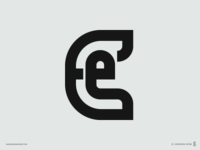 Ee Monogram branding design ee futuristic letter logo mark minimal modern monogram samadaraginige simple