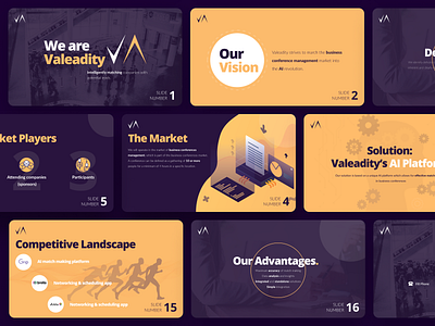 Valeadity branding deck graphic design logo presentation