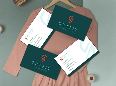 Business Card Design for Outfit Brand branding business card design design graphic design illustration logo photoshop