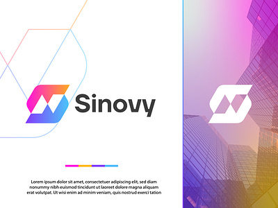 Modern Logo Design branding colorful gradient modern logo trending logo