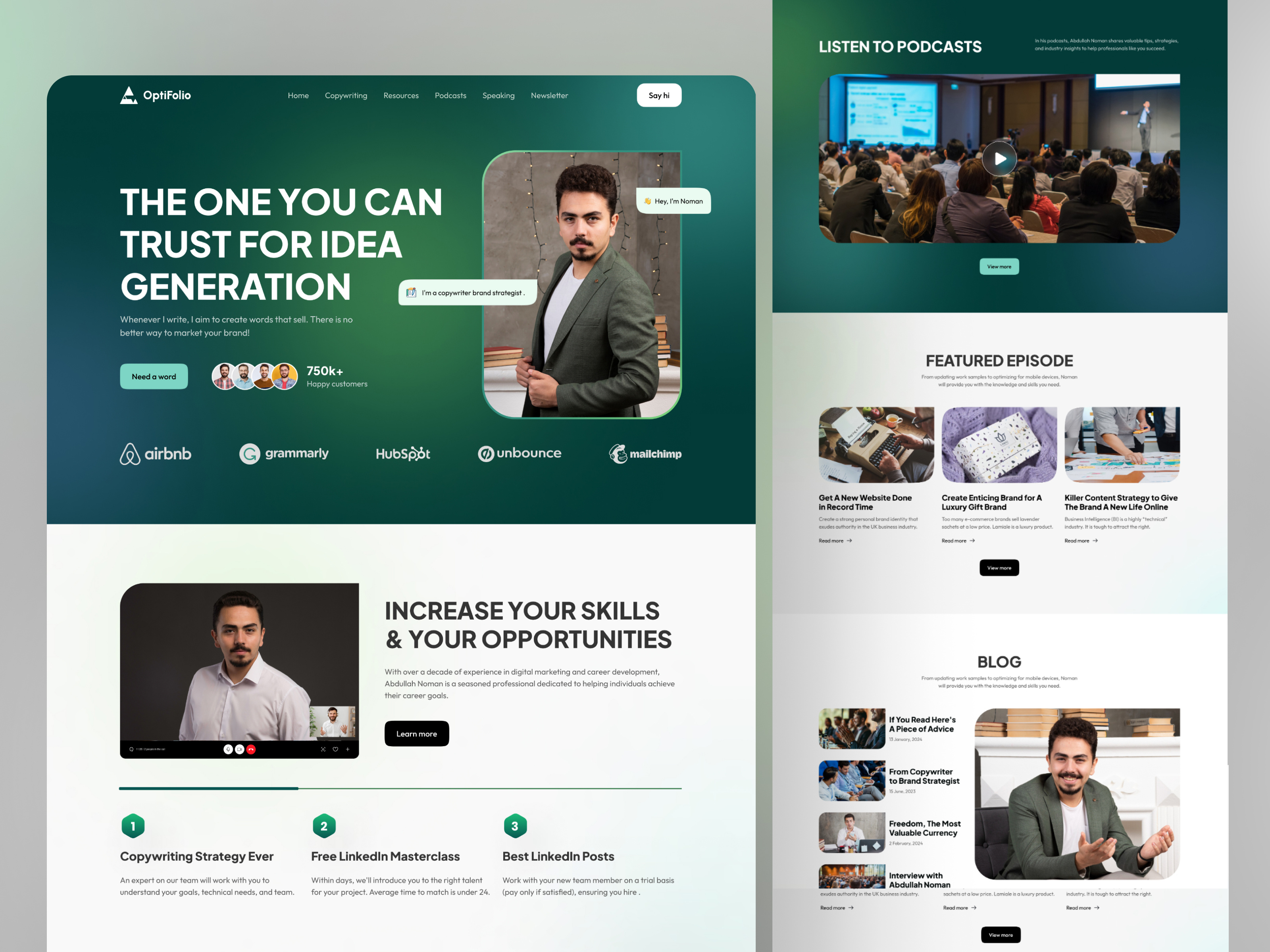 Example of Premium Webflow Website Design