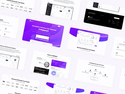 Concept Website Design 3d animation branding design logo motion graphics ui visual design web page website design website elements