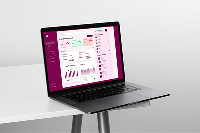 Project Management Dashboard dashboard design graph management project project management research ui ux vector