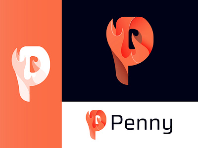 Penny, P Letter Logo Design 3d animation artificial branding crypto gfxnahid99 graphic design interface logo logocollection motion graphics p p letter p letter logo penny saas science techno technology ui