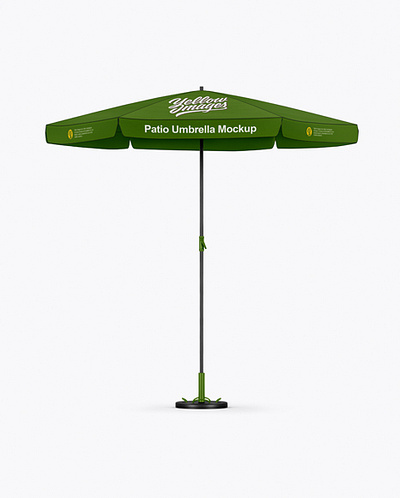 Free Download PSD Matte Patio Umbrella Mockup - Front View mockup designs
