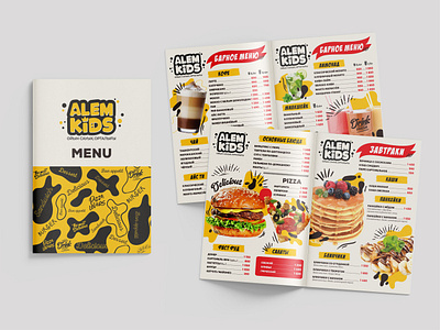 Сafe menu branding cafe menu design graphic design illustration logo menu typography ui ui design ux vector детское кафе еда кафе меню