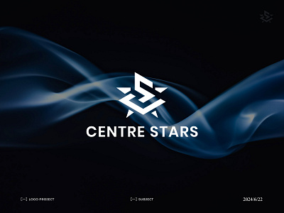 Centre Stars initial letter logo awesome logo brand identity business logo creative logo graphic design initial logo logo branding luxury logo minimalist logo modern logo symbol logo visual identity