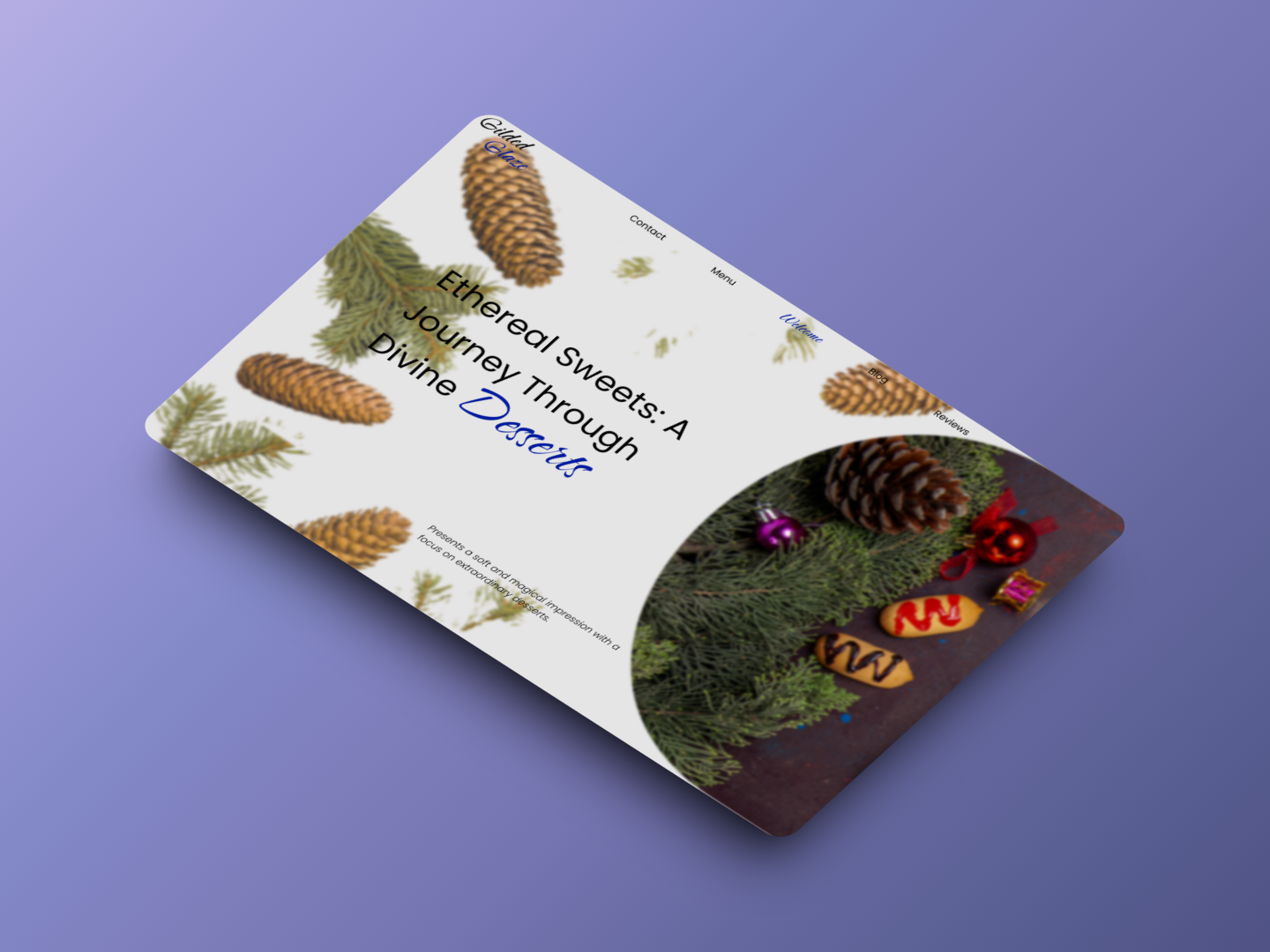 Gilded Glaze: Exquisite Desserts Crafted with Love cake cookies dessert figma food landingpage landingpagedesign websitie