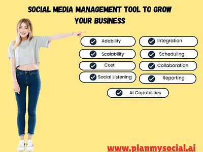 Social Media Management Tool – Plan My Social 3d branding logo motion graphics plan my social