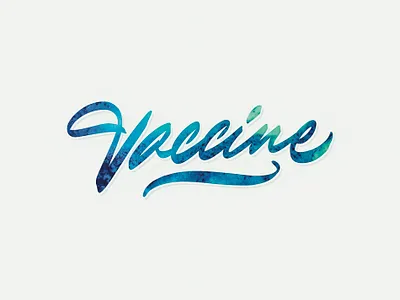 Vaccine apparel brand calligraphy clothing design letter lettering logotype wordmark