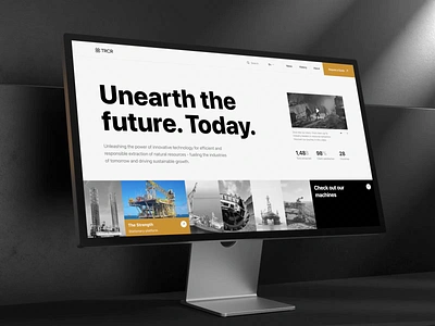 Mining Company Animation Design Concept design interface product service startup ui ux web website