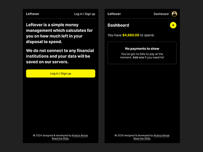 Leftover Responsive Design (Web App) app design ui ux web design