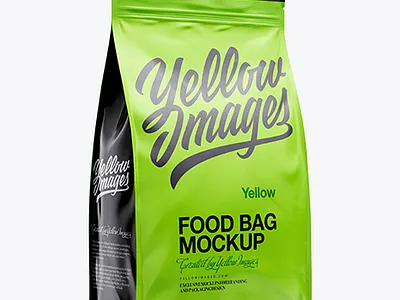 Free Download PSD 11lb Food Bag Mockup - Half Side View mockup designs