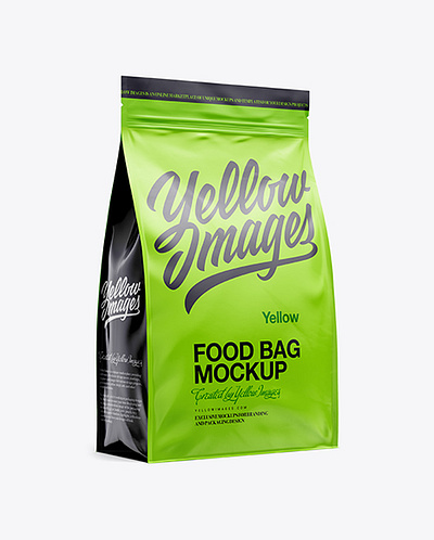 Free Download PSD 11lb Food Bag Mockup - Half Side View mockup designs