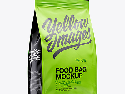 Free Download PSD 11lb Food Bag Mockup - Half Side View by randy on