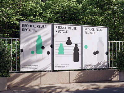 Reduce. Reuse. Recycle. design ecology graphic design poster reuse
