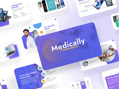 Medically Template - With Beautiful Morph Powerpoint animation branding business design graphic design healthcare illustration medical medicine morph motion graphics neumorph powerpoint presentation scientific ui ux