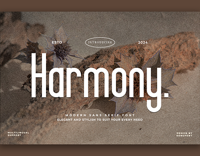 Harmony - Classy Sans Serif Font 3d animation branding design font graphic design handwritten illustration italic logotype motion graphics script typeface ui