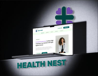 Health Nest - Hospital website UI design figma hospital mobileapp ui uiux ux webdesign website