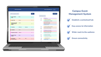 Campus Events Webpage branding ui webdesign