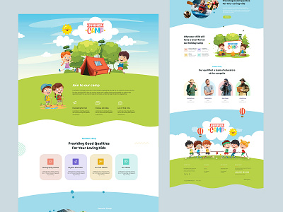 Summer Camp design graphic design ui user experience user interface ux web web design