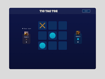 Playing tic tac toe app design ui ux