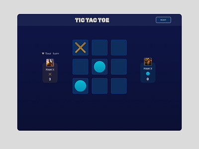 Playing tic tac toe app design ui ux