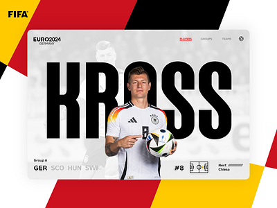 Euro 2024 - Germany (Group A) colorfull copa design euro mondrianizm ui uidesign