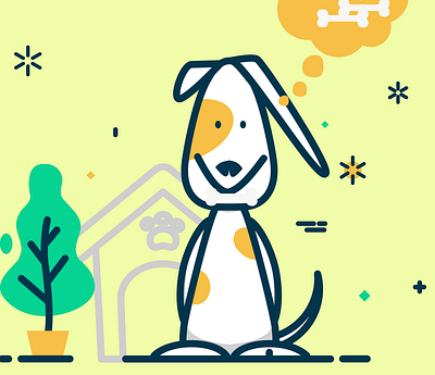 Cute Doggy doggy figma graphic design ui ux vector